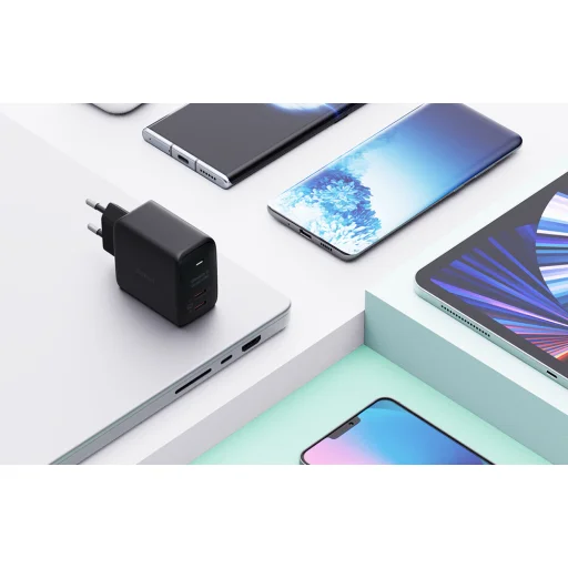  Fali töltő Aukey PA-B4T, 2xUSB-C, 45W (fekete) - 3