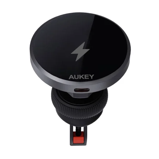 Autós telefontartó Aukey HD-MC13, 15W Qi2 töltővel (fekete) - 2