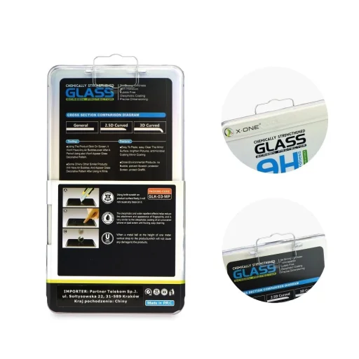 Edzett üveg X-ONE - iPhone X/Xs 3D Teljes Fedés fekete üvegfólia - 8
