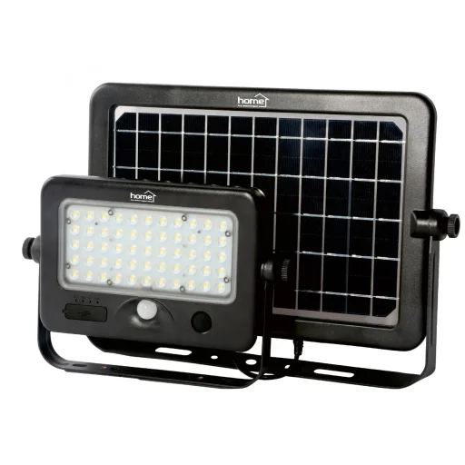 Home FLP 1100 SOLAR, szolárpaneles LED reflektor, PIR mozgásérzékelő, 1100 lm, 6000 K, 7200 mAh - 1