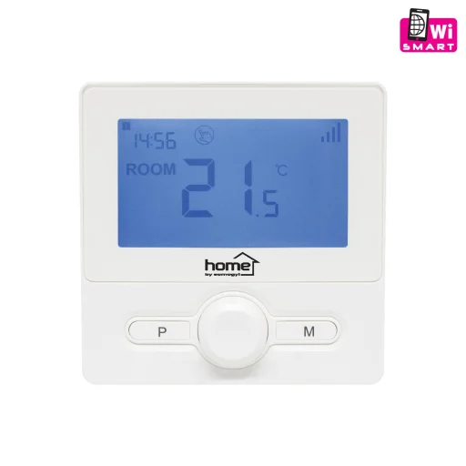 Home THES25WWIFI vezeték nélküli szobatermosztát, smart, hordozható és falra szerelhető, Wi-Fi kapcsolat, programozható, ablaknyitás érzékelés, fehér - 1