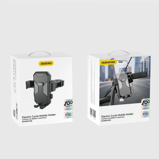 Biciklis/motoros telefontartó Dudao F7C - fekete - 5