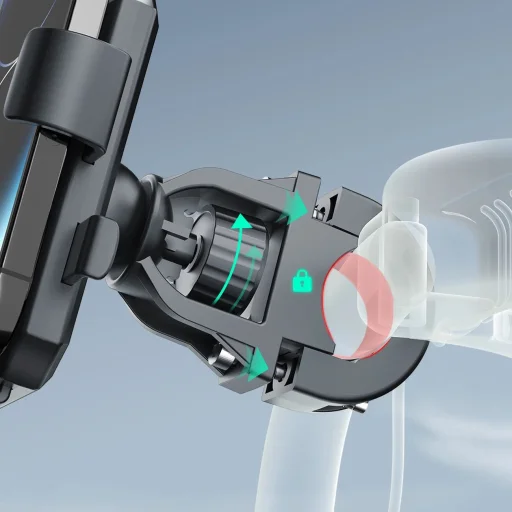 Biciklis/motoros telefontartó Dudao F7C - fekete - 10