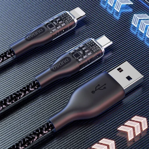 Gyors töltőkábel 120W 1m USB - USB-C Dudao L22T - szürke - 2