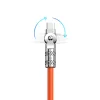Dudao L24AL USB-A - Lightning szögkábel 180° forgatással 30W 1m - narancs thumbnail