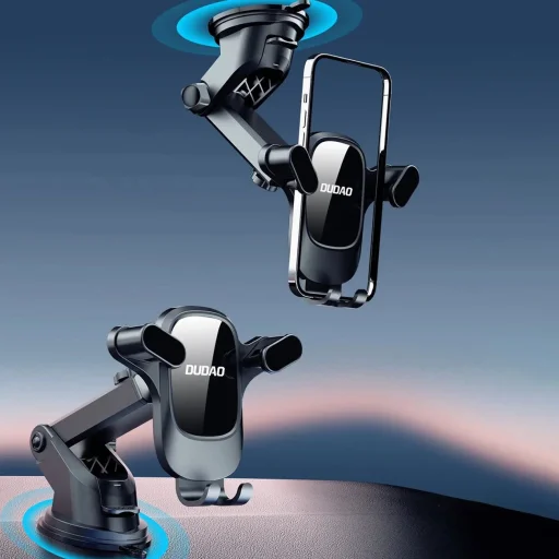 Dudao F5Pro műszerfalra és ablakra erősíthető autós telefontartó - fekete - 7