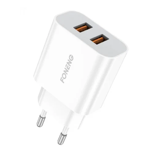 Gyors töltő Foneng 2x USB EU45 + USB Micro kábel - 2