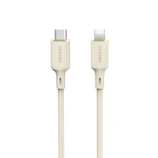 Dudao L7SCL USB-C - Lightning kábel 30W 1m - bézs