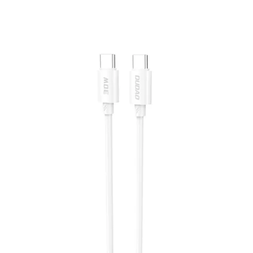 Dudao L4C USB-C / USB-C kábel 60W 2m - biely - 1