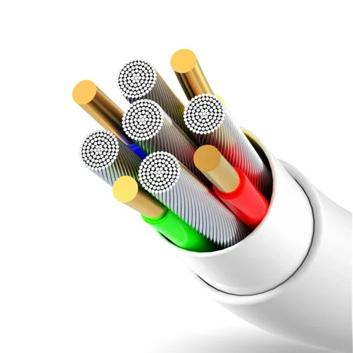 Dudao L2L USB-A / Lightning 3A kábel 2m - Fehér - 7