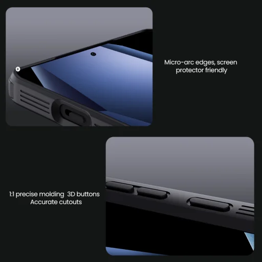 Nillkin CamShield PRO kemény tok OnePlus 13R-hez fekete tok - 7