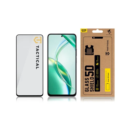 Taktikai Üvegpajzs 5D Honor 200 Smart Fekete üvegfólia - 3