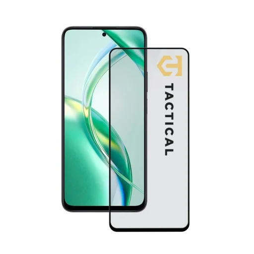 Taktikai Üvegpajzs 5D Honor 200 Smart Fekete üvegfólia - 1