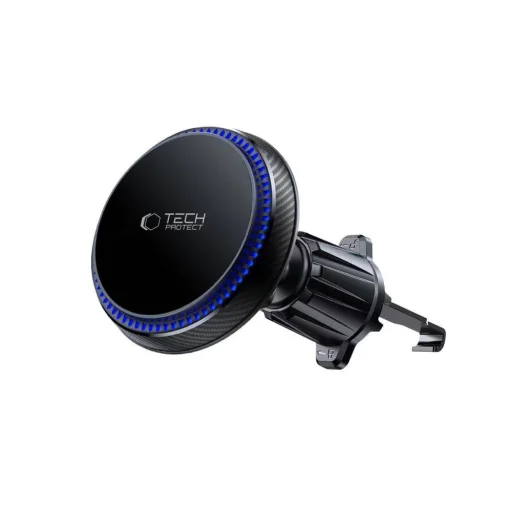 Tech-protect Mm15w-v4 Mágneses Magsafe Műszerfalra és Szellőzőbe Szerelhető Autós Telefontartó Vezeték Nélküli Töltő 15w Fekete - 5