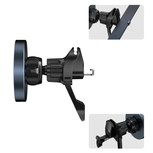 Tech-protect Mm15w-v5 Mágneses Magsafe Stability Ventilációs Rács Autós Tartó Vezeték nélküli Töltő 15w Fekete/fekete - 7