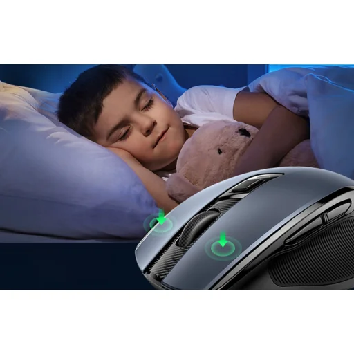 Vezeték nélküli egér UGREEN 2.4 GHz + Bluetooth 5.0 (fekete) - 5