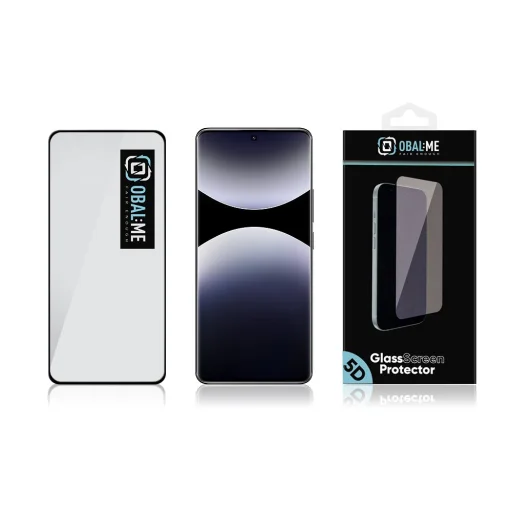 OBAL:ME 5D Üvegfólia Xiaomi Redmi Note 14 Pro 4G/5G/Poco X7 5G Fekete üvegfólia - 3