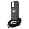 iPhone 16 Barna Guess PU 4G Metal Logo Crossbody Strap tok thumbnail