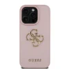 Guess PU Grained 4G Metal Logo tok iPhone 15 Pro Pink thumbnail