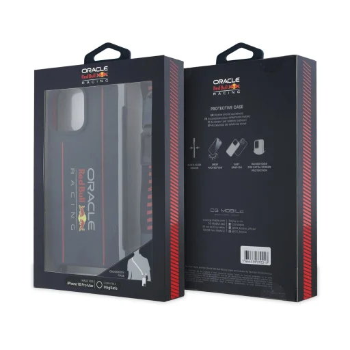 Red Bull Silicon Vertical Logo MagSafe Tok + Vállpánt iPhone 16 Pro Max-hoz Tengerészkék tok - 6