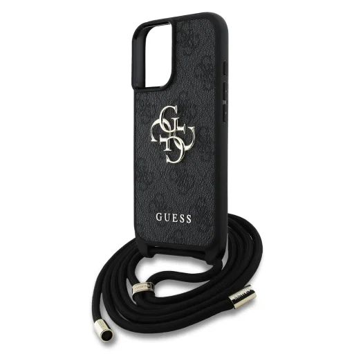  iPhone 16 Guess PU 4G Metal Logo Crossbody Strap tok - 4