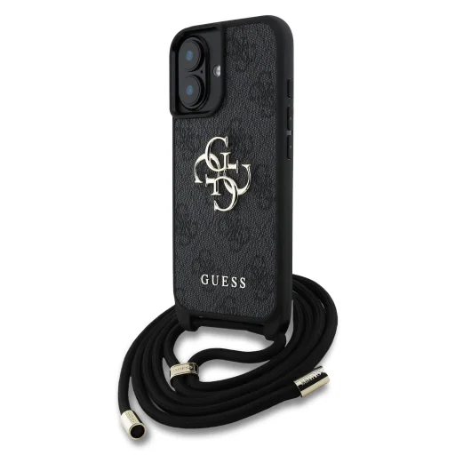 iPhone 16 Guess PU 4G Metal Logo Crossbody Strap tok - 1