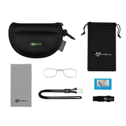 Rockbros 10141 fényre sötétedő UV400 biciklis szemüveg - piros - 5