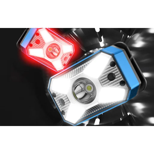 Fejlámpa Warsun YHT3B, 200lm, 1200mAh, USB-C - 5