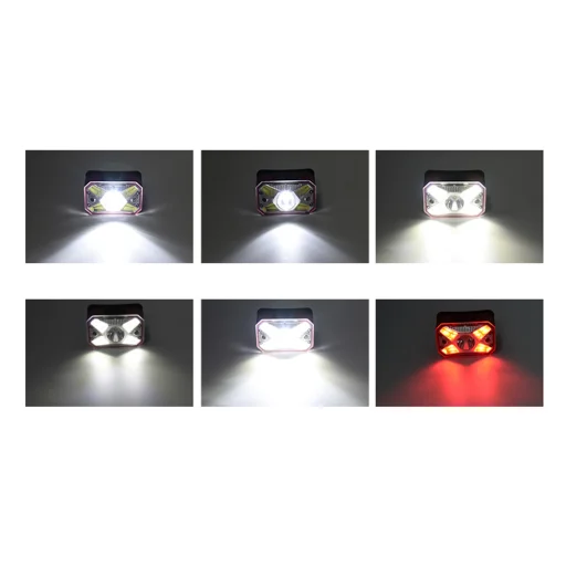 Fejlámpa Warsun YHT3B, 200lm, 1200mAh, USB-C - 8