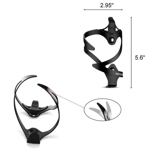 Rockbros 2017-11ABK Alumínium Kerékpáros Kulacstartó - Fekete - 3