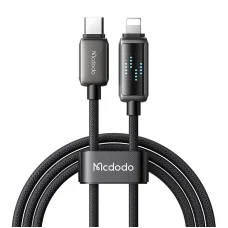 Mcdodo CA-2630 LED kijelzős USB-C - Lightning 36W adatkábel 1,2m