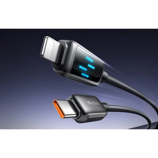 Mcdodo CA-2630 LED kijelzős USB-C - Lightning 36W adatkábel 1,2m - 9
