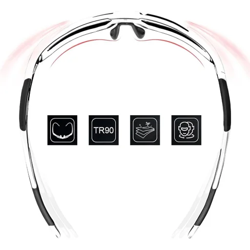 Rockbros 10183 polarizált kerékpáros szemüveg - kék - 3