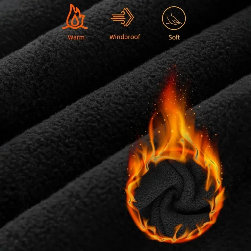 Rockbros LF7127-1 Új Velvet Sport Balaklava Szűrővel - Fekete - 4