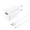 Foneng fali töltő EU64 - USB - 18W USB - Micro USB kábellel fehér thumbnail