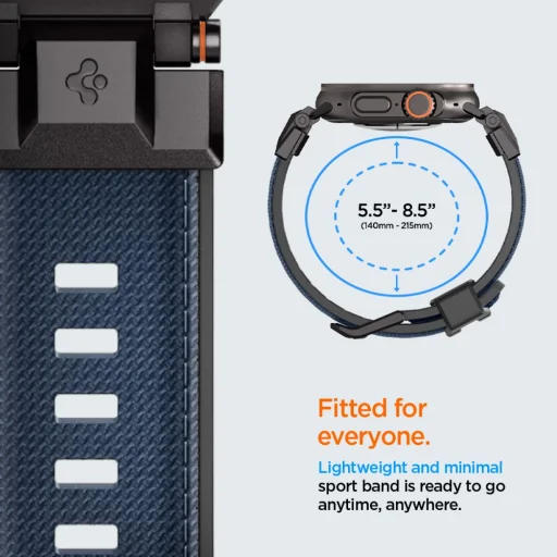 Spigen Durapro Armor Apple Watch 6 / 7 / 8 / 9 / 10 / 11 / SE / Ultra 1 / 2 (44 / 45 / 46 / 49 mm) Sötétkék szíj - 10