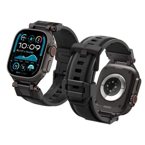 Spigen Durapro Armor Apple Watch 6 / 7 / 8 / 9 / 10 / 11 / SE / Ultra 1 / 2 (44 / 45 / 46 / 49 mm) Fekete szíj - 2