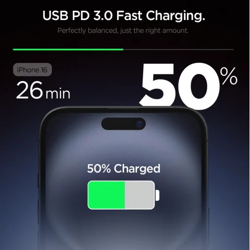 Spigen Essential Ee201eu 1-port Hálózati Töltő 20w Fekete - 2