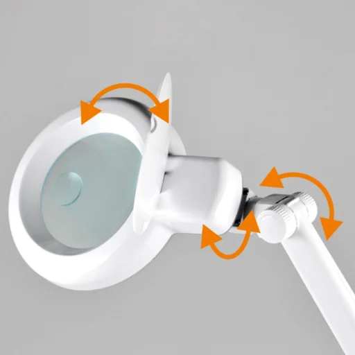 Home NKLL 06 LED-es nagyítós asztali lámpa, 30 hidegfényű LED, 6500 K, 400 lm, 3 dioptria nagyítás, 12 dioptria másodlagos lencse - 4