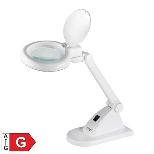 Home NKLL 06 LED-es nagyítós asztali lámpa, 30 hidegfényű LED, 6500 K, 400 lm, 3 dioptria nagyítás, 12 dioptria másodlagos lencse - 1