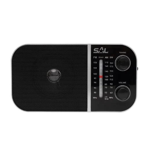 SAL RPR 8 táskarádió, AC/DC, 3 sávos AM-FM-SW rádió, AUX - 2