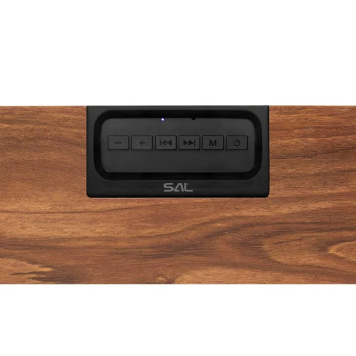 SAL RRT7 sztereó retro hangszóró, vezeték nélküli, 2x5W, FM rádió, Bluetooth, beépített akkumulátor - 3