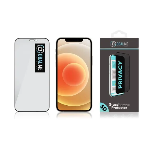 OBAL:ME Privacy 5D Üvegfólia Apple iPhone 12 minihez fekete, - 4
