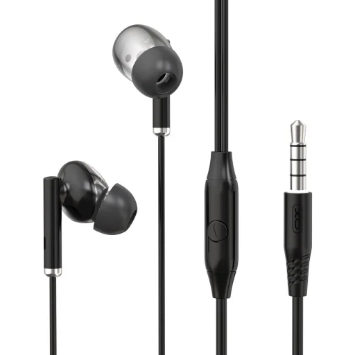 XO vezetékes fülhallgató EP67 jack 3,5 mm fekete - 2