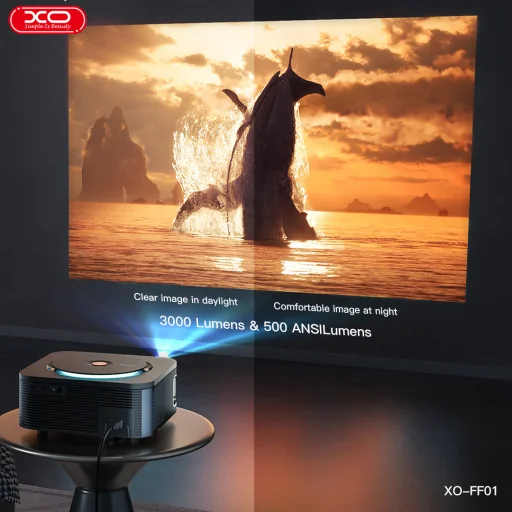 XO projektor FF01 120 hüvelyk fekete - 6