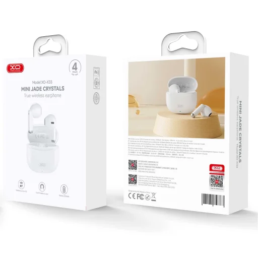 XO Bluetooth fülhallgató X33 TWS fehér - 2