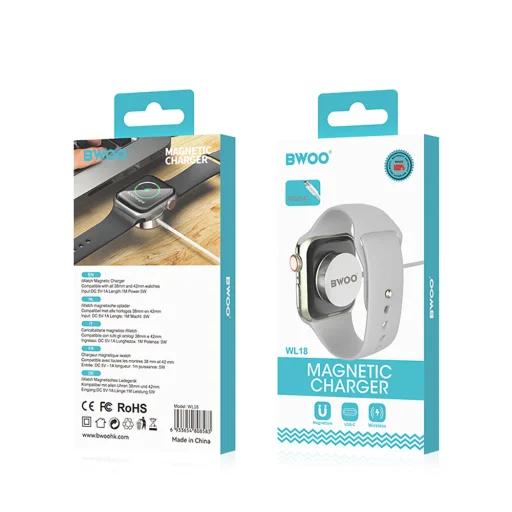 BWOO 5W vezeték nélküli mágneses töltő WL-18 Apple Watch-hoz - 6