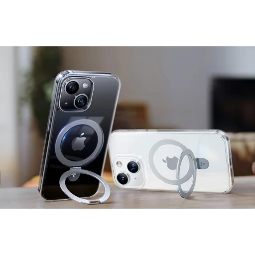 Torras UPRO Ostand átlátszó tok iPhone 15-höz - 7