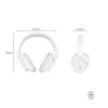 Tronsmart Soundfii Q20 ANC On-Ear Bluetooth 5.3 Vezeték nélküli Fejhallgatók - Fehér thumbnail