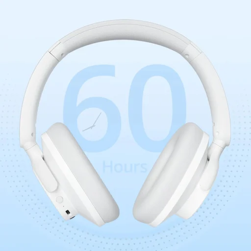 Tronsmart Soundfii Q20 ANC On-Ear Bluetooth 5.3 Vezeték nélküli Fejhallgatók - Fehér - 17